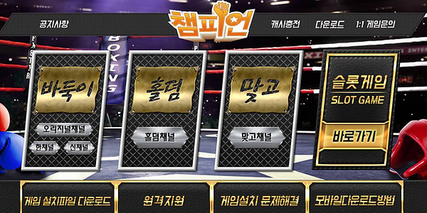 챔피언 바둑이 홈페이지